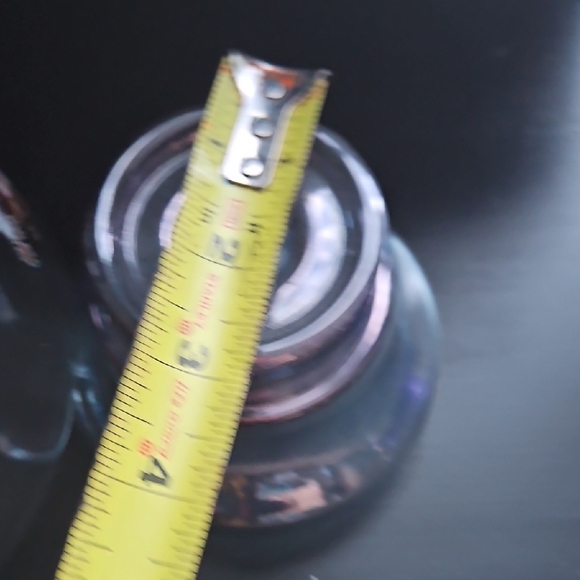 PartyLite Clear Glass Candle Holder with Floral Design - Picture 6 of 9